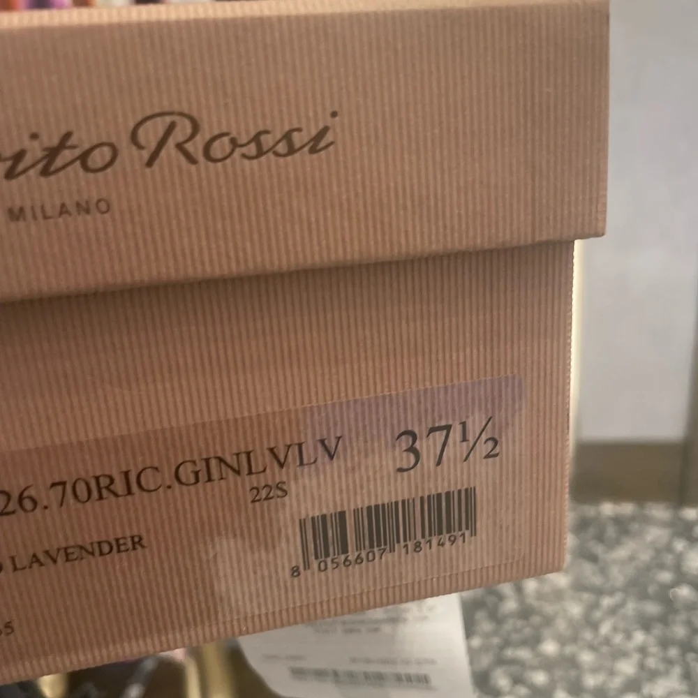 Gianvito Rossi Purple Mesh Heels - Picture 4 of 8